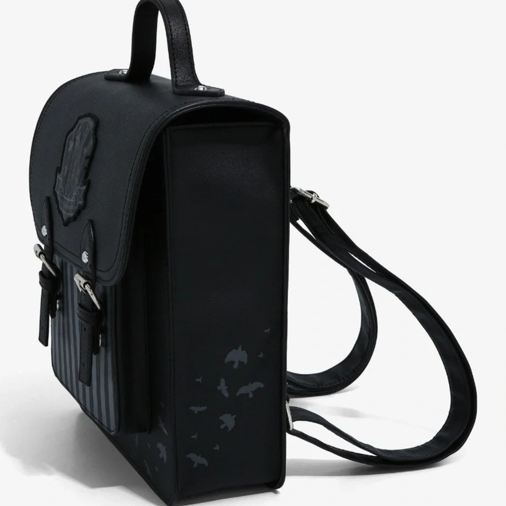 Wednesday Nevermore Academy Mini Backpack Hot Topic Addams Family Halloween‎